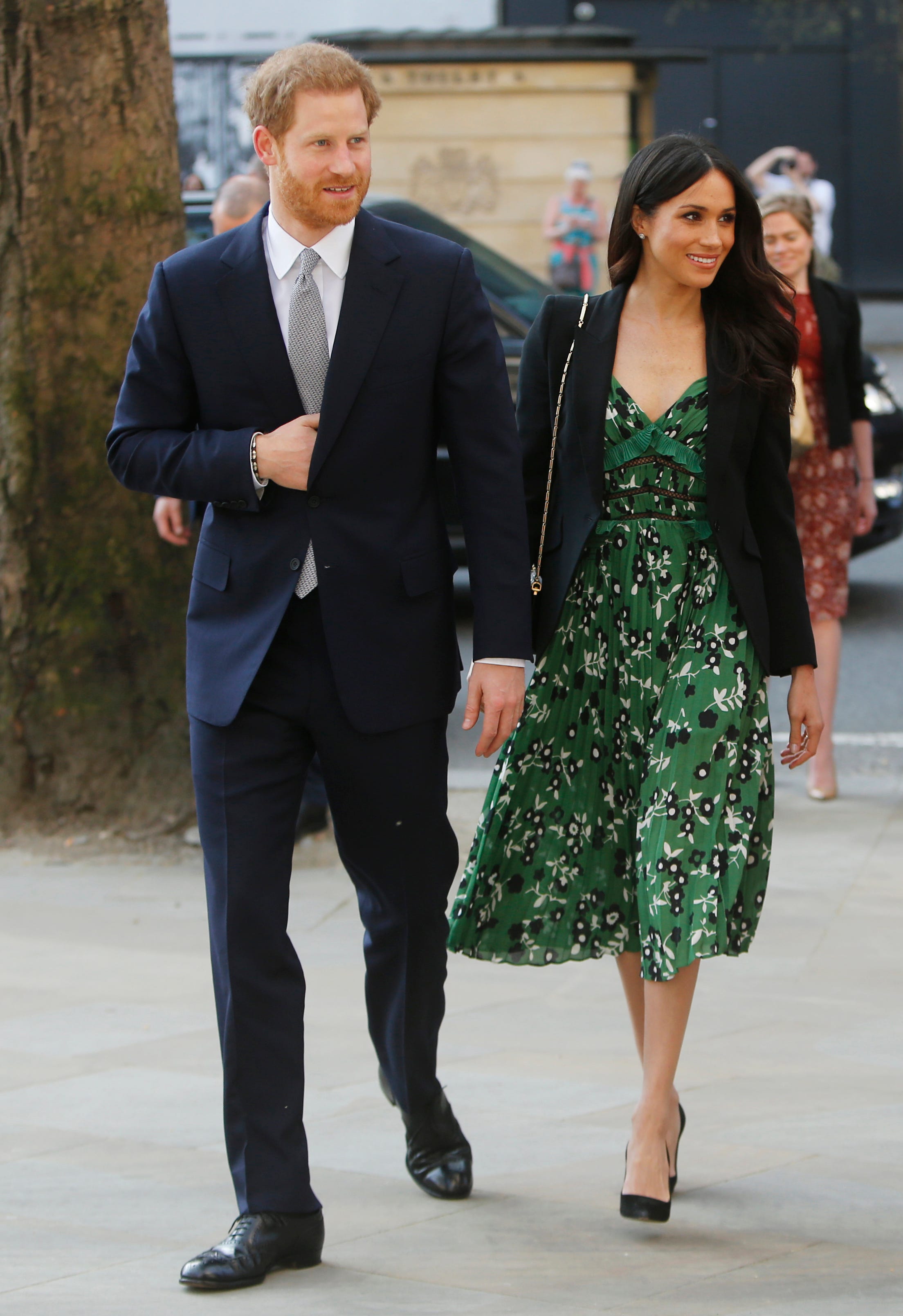 green dress blazer